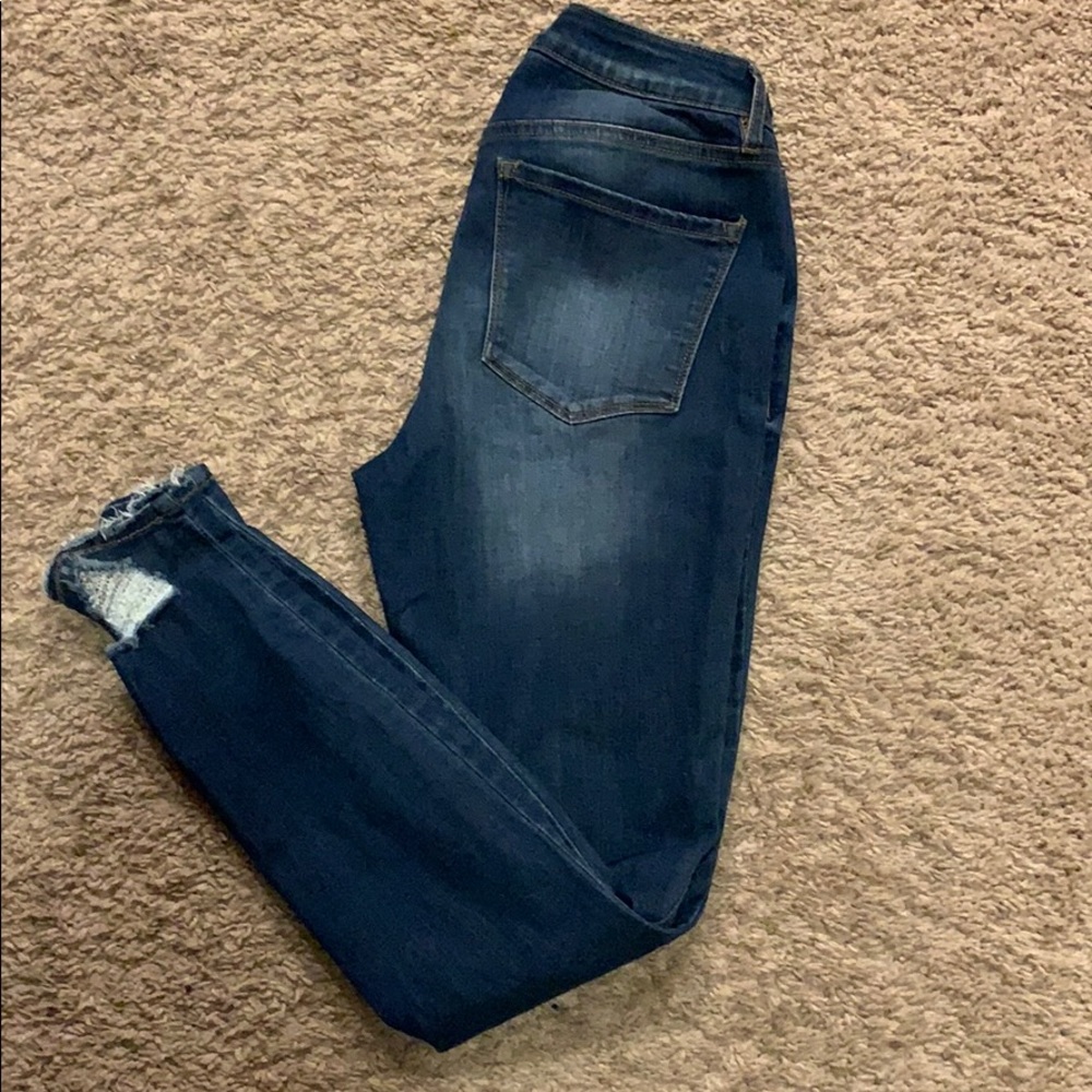 Denim blue jeans